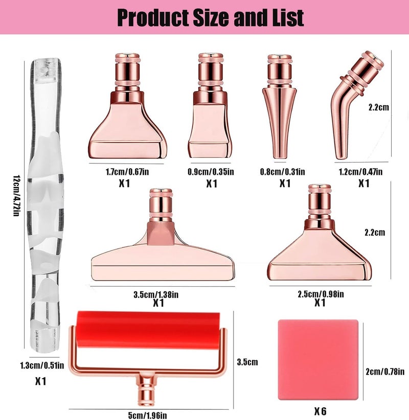 Heyseri Diamond Art Pens, 15pcs Diamond Painting Pen with Wheel Roller Accessories Tools Set, Stainless Steel Metal Pen Tips, Ergonomic Art Drill Pens, Comfort Grip and Faster Drilling(White) - Image 2